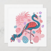 happy Easter Egg pauock retro Kaart (Voorkant / Achterkant)