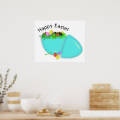 "HAPPY EASTER" EGG POSTER (Keuken)
