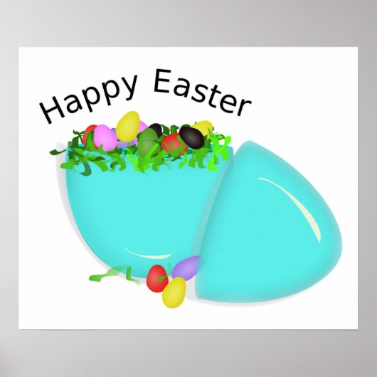 "HAPPY EASTER" EGG POSTER (Voorkant)
