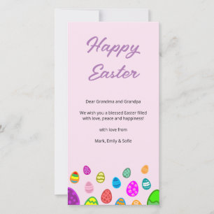 Happy Easter Eggs Feestdagenkaart