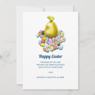 Happy Easter Eggs Feestdagenkaart