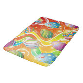 Happy Easter Eggs Festive Pattern Badmat (Gekanteld)