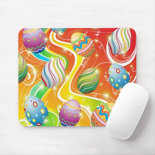 Happy Easter Eggs Festive Pattern Muismat (Met muis)