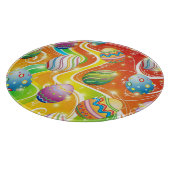 Happy Easter Eggs Festive Pattern Snijplank (Hoek)
