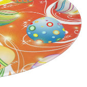 Happy Easter Eggs Festive Pattern Snijplank (Hoek)