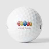 Happy Easter Eggs Golfballen – Kleurrijk (Voorkant)