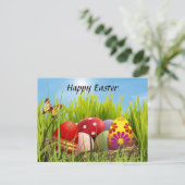 Happy Easter Eggs Holiday Briefkaart (Staand voorkant)