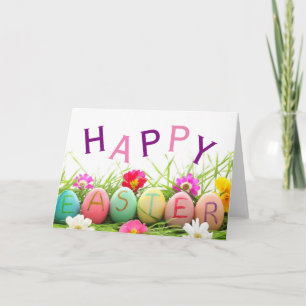 Happy Easter Eggs Wenskaart Feestdagen Kaart
