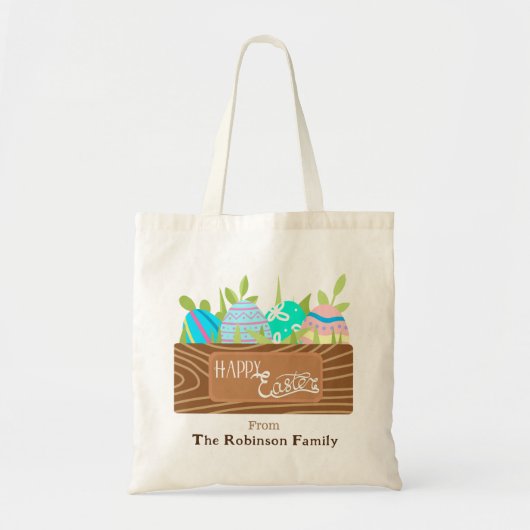 Happy Easter  eimandje Tote Bag (Voorkant)
