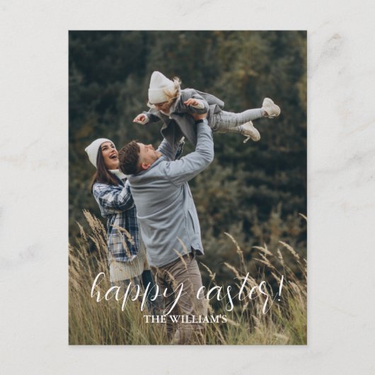 Happy Easter Elegant Script Family - Aangepast Briefkaart (Voorkant)