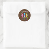 Happy Easter Elke Bunny's favoriete assistent Ronde Sticker (Tas)