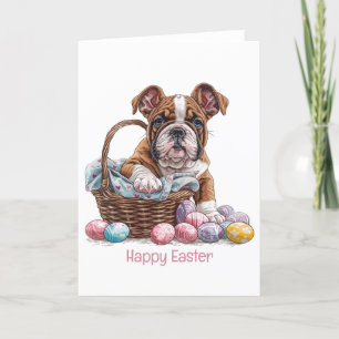 Happy Easter English Bulldogs Feestdagen Kaart
