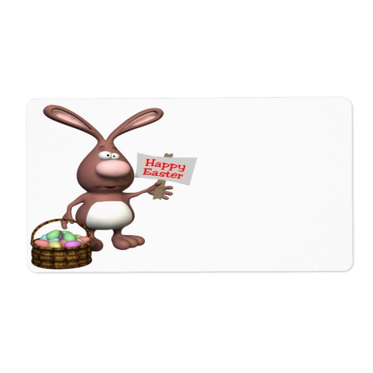 Happy Easter Etiket (Voorkant)