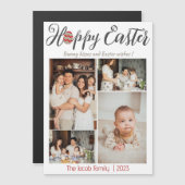 Happy Easter familie, vier foto-collage (Voorkant / Achterkant)