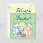 Happy Easter Feestdagenkaart (Voorkant / Achterkant)