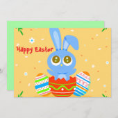 Happy Easter! Feestdagenkaart (Voorkant / Achterkant)