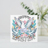 Happy Easter Feestdagenkaart (Staand voorkant)