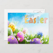 happy easter feestdagenkaart (Voorkant / Achterkant)