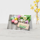 HAPPY EASTER **FILLE** ESPÉRER QUE C'EST LA CARTE (Fleur jaune)