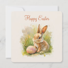 Happy Easter Flat Holiday Kaart