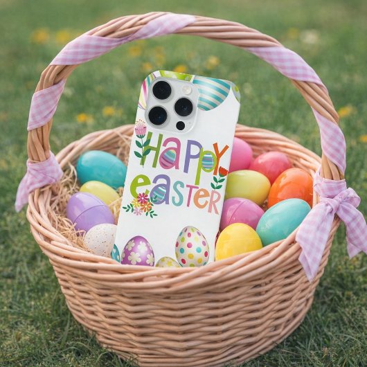 Happy Easter Floral Egg Pattern Phone Case