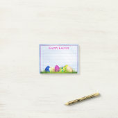 Happy Easter - Floral Photography Easter Eggs Post Post-it® Notes (Op bureau)