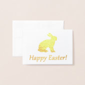 Happy Easter Folie Kaarten (Voorkant met envelop)