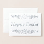 Happy Easter Folie Kaarten (Voorkant met envelop)