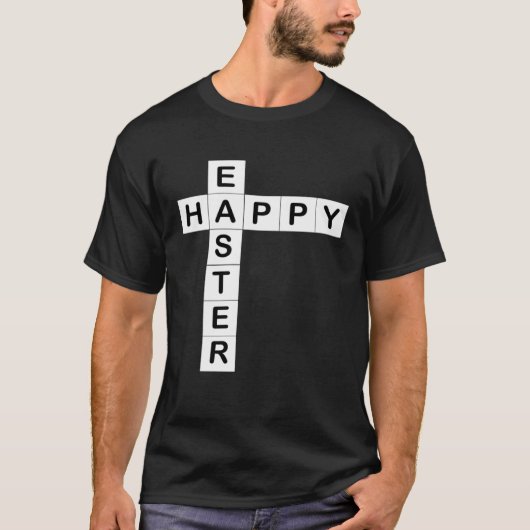 Happy Easter for of Crosswords Puzzles Him Her T-shirt (Voorkant)
