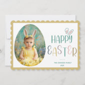 Happy Easter Foto Feestdagenkaart (Voorkant)