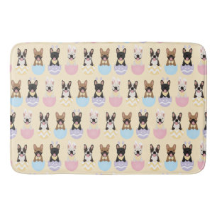 Happy Easter French Bulldog Pattern Badmat