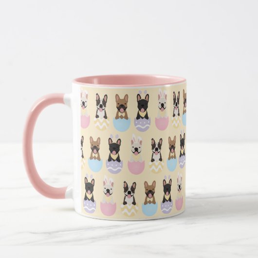 Happy Easter French Bulldog Pattern Mok (Links)