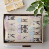 Happy Easter French Bulldog Pattern Tissuepapier (Geschenk)