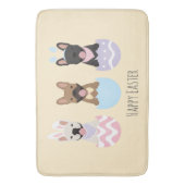 Happy Easter French Bulldogs Badmat (Voorkant Verticaal)