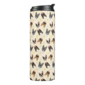 Happy Easter French Bulldogs Thermosbeker (Gedraaid links)