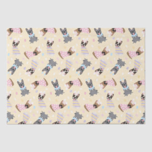 Happy Easter French Bulldogs Tissuepapier