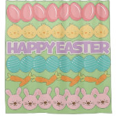Happy Easter Fun Douchegordijn (Voorkant)