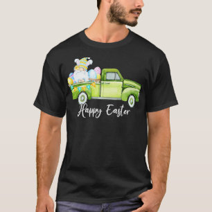 Happy Easter Funny Cute Gnome Bunny Ears Easter Eg T-shirt