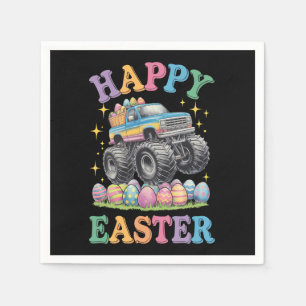 Happy Easter Funny Monster Truck Crush Eggs Servet
