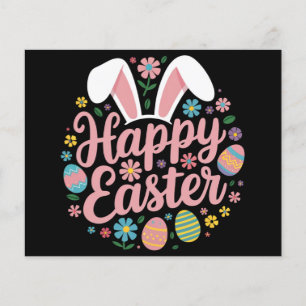 Happy Easter Gezegden Egg Bunny Flyer
