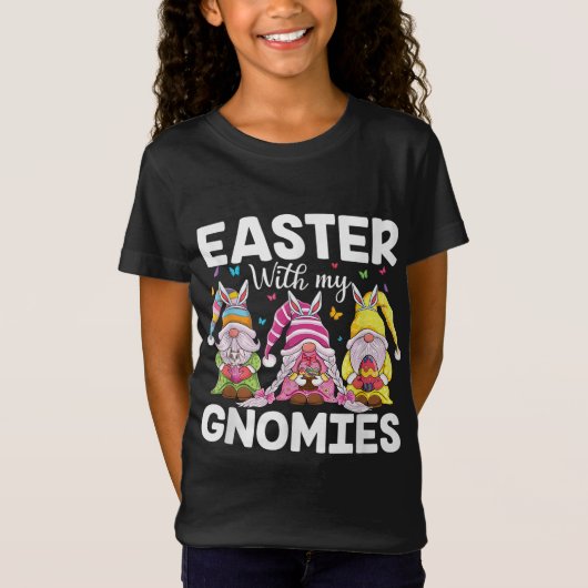 Happy Easter gnomes with Bunny ears Egg Hunting Ea T-shirt (Voorkant)