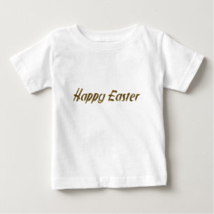 Happy Easter Gold Glitter Style Typografie Elegant