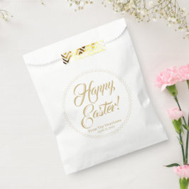 Happy Easter Gold harten grens aangepast script sc Bedankzakje