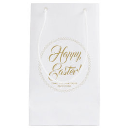 Happy Easter Gold harten grens aangepast script sc Klein Cadeauzakje