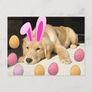 Happy Easter Golden Retriever Feestdagenkaart