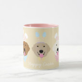 Happy Easter Golden Retriever Mok (Midden)