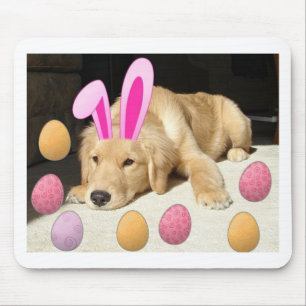 Happy Easter Golden Retriever Muismat