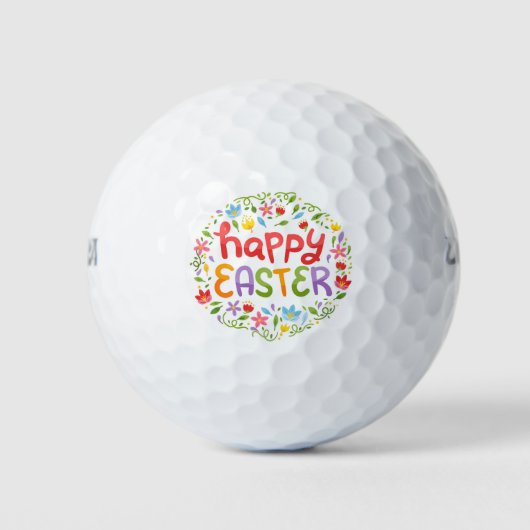 Happy Easter Golf Balls Golfballen (Voorkant)