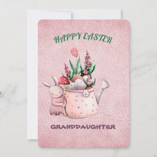 Happy Easter Granddochter Kaart (Voorkant)