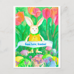 Happy Easter Grandson Custom Feestdagenkaart